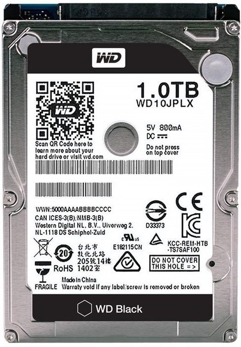 Жесткий диск 1Tb WD WD10JPLX Black HDS258963648 - фото 5698