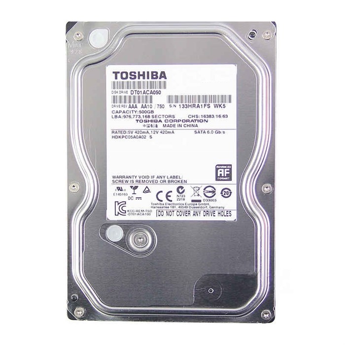 Жесткий диск 500Gb Toshiba DT01ACA050 HDS358963686 - фото 5715