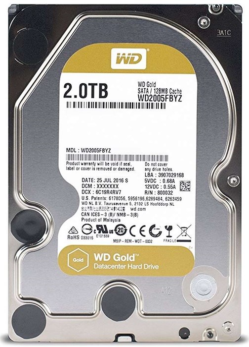 Жесткий диск 2Tb WD2005FDYZ GOLD HDS358963662 - фото 5836