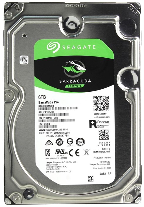 Жесткий диск 6Tb Seagate Desktop ST6000DM003 HDS358963691 - фото 5847