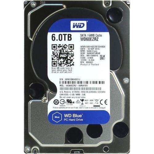 Жесткий диск 6Tb Western Digital WD60EZRZ HDS358963696 - фото 5865