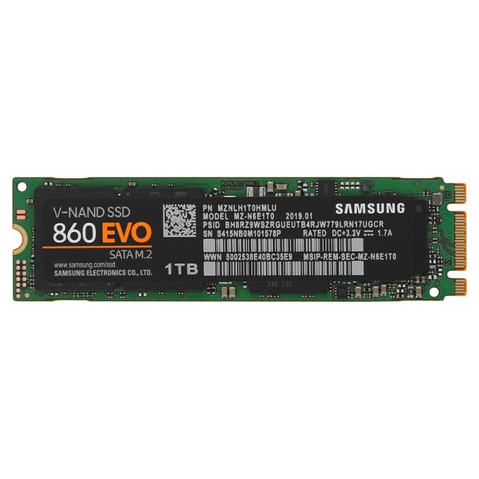 Твердотельный накопитель 250Gb M.2 Samsung 860 EVO (MZ-N6E250BW) SSM258963732 - фото 5953