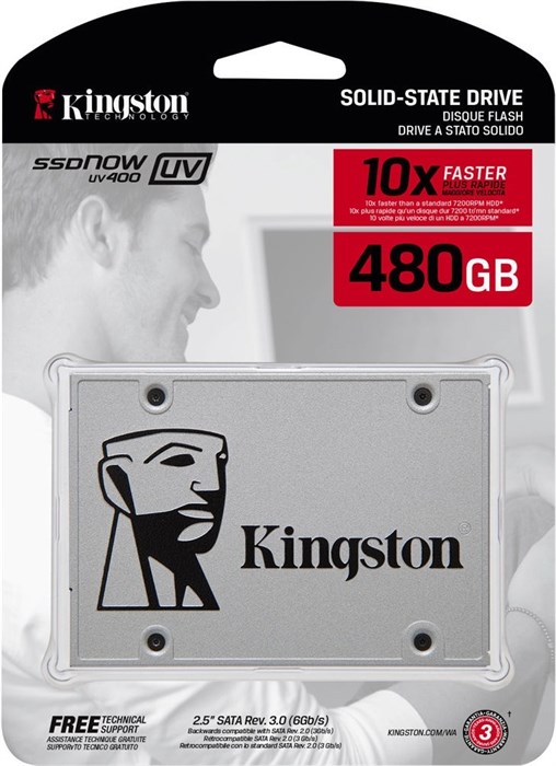 Жесткий диск 480Gb Kingston UV400 (SUV400S37/480G) SSM258963717 - фото 6009